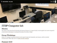Tablet Screenshot of itdp.providence.edu