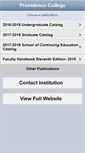 Mobile Screenshot of catalog.providence.edu