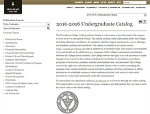 Tablet Screenshot of catalog.providence.edu