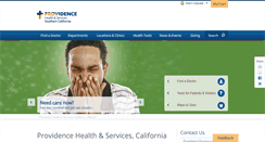 Desktop Screenshot of california.providence.org