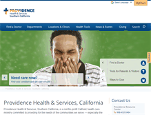 Tablet Screenshot of california.providence.org